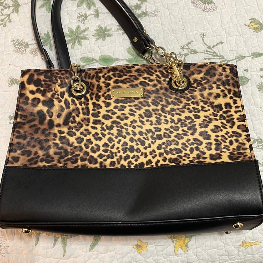 Anne Klein Leopard Satchel